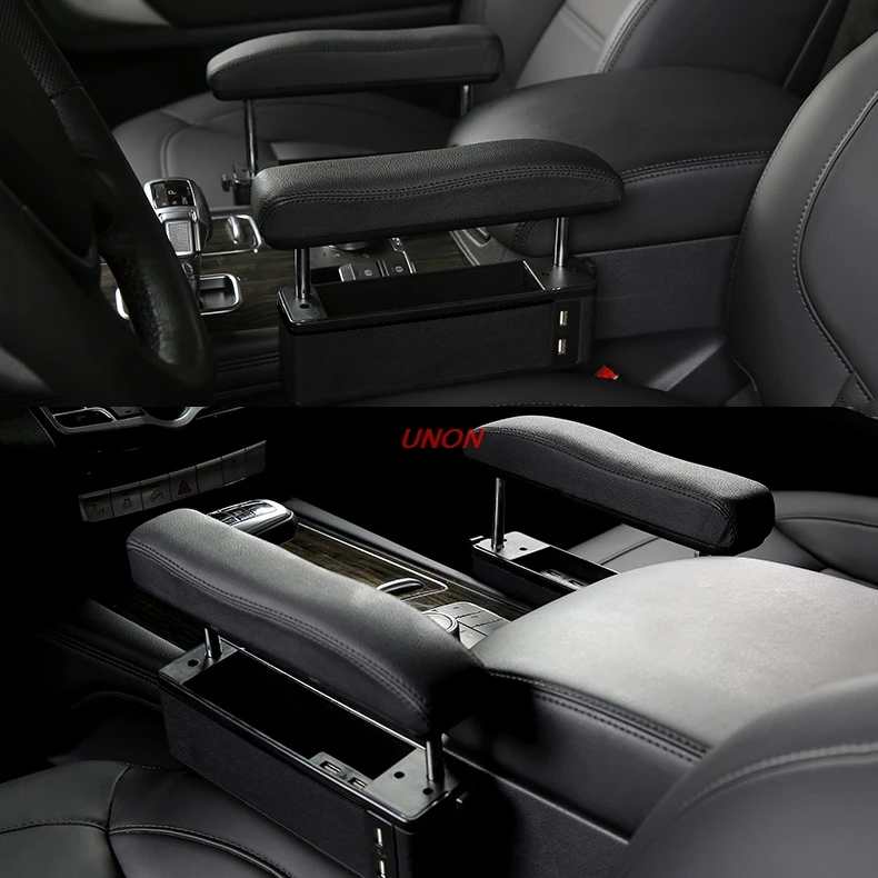 Кожаный подлокотник для Mitsubishi Colt центральный с держателем чашки Outlander ASX