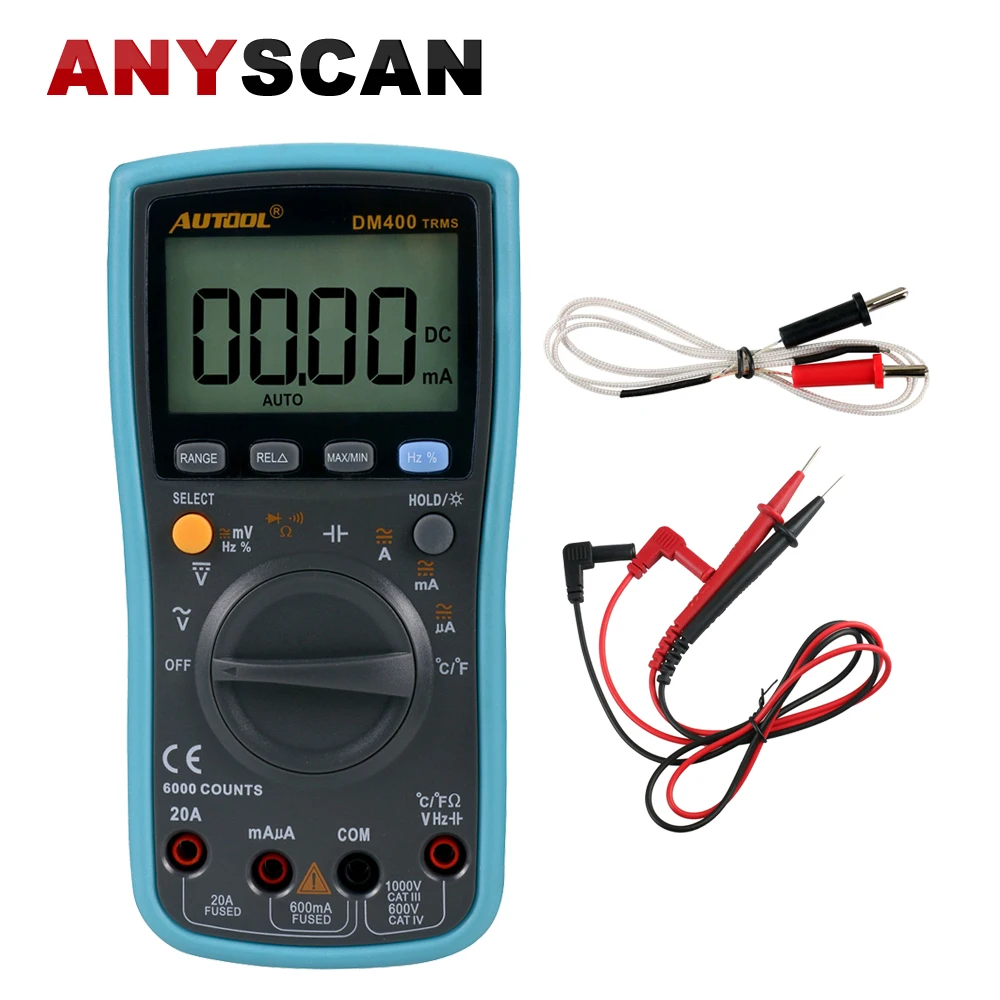 Prix pour DM400 Multimètre Numérique 6000 Points Grand LCD Écran Affichage Multimètre Affichage De Basse Tension AC DC Température Mesure Outil Prix pour DM400 Multimètre Numérique 6000 Points Grand LCD Écran Affichage Multimètre Affichage De Basse Tension AC DC Température Mesure Outil