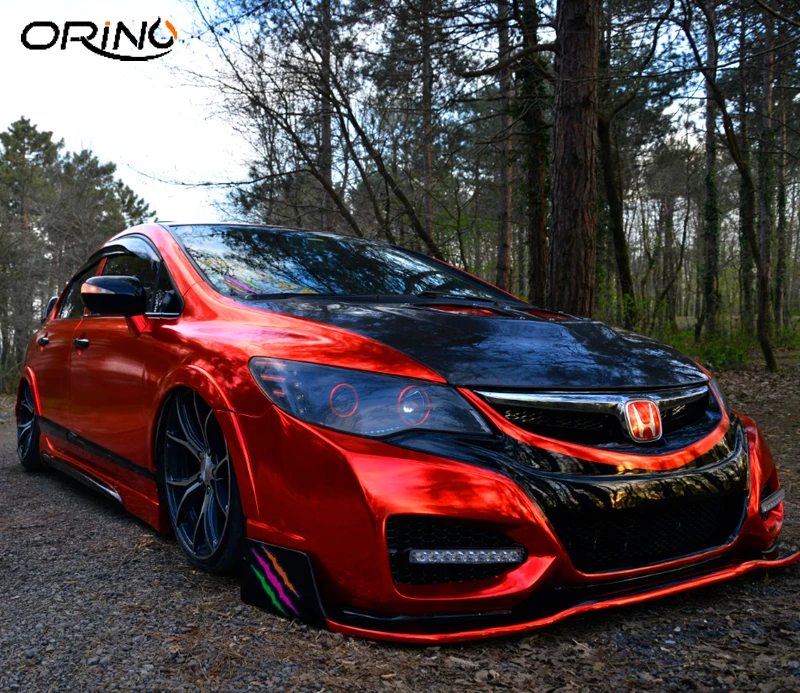 Red Chrome Vinyl Film Wrap-9