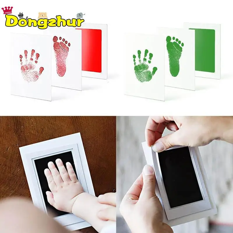 

Newborn Baby Handprint Footprint Pad Safe Non-Toxic Clean Touch Ink Pad Photo Easy To Operate Hand Foot Print Pad 0-6 months