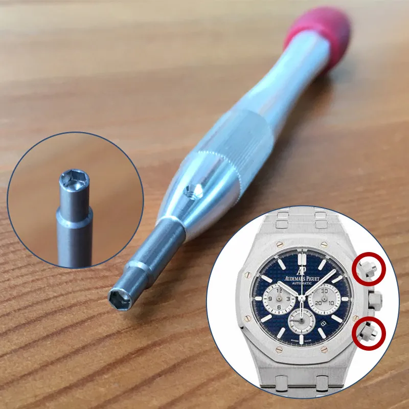 

steel hexagon screwdriver for Audemars Piguet Royal Oak 41mm chronograph watch pusher