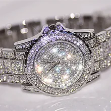 Relogio новые роскошные Серебристые/Золотые женские наручные часы со стразами наручные часы с кристаллами женские наручные часы Роскошные Аналоговые кварцевые часы в подарок