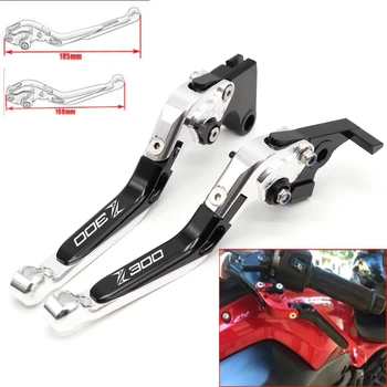 

Motorcycle CNC Adjustable Foldable brake Clutch Levers for Kawasaki Z300 2013 2014 2015 2016 2017 with Logo(z300)