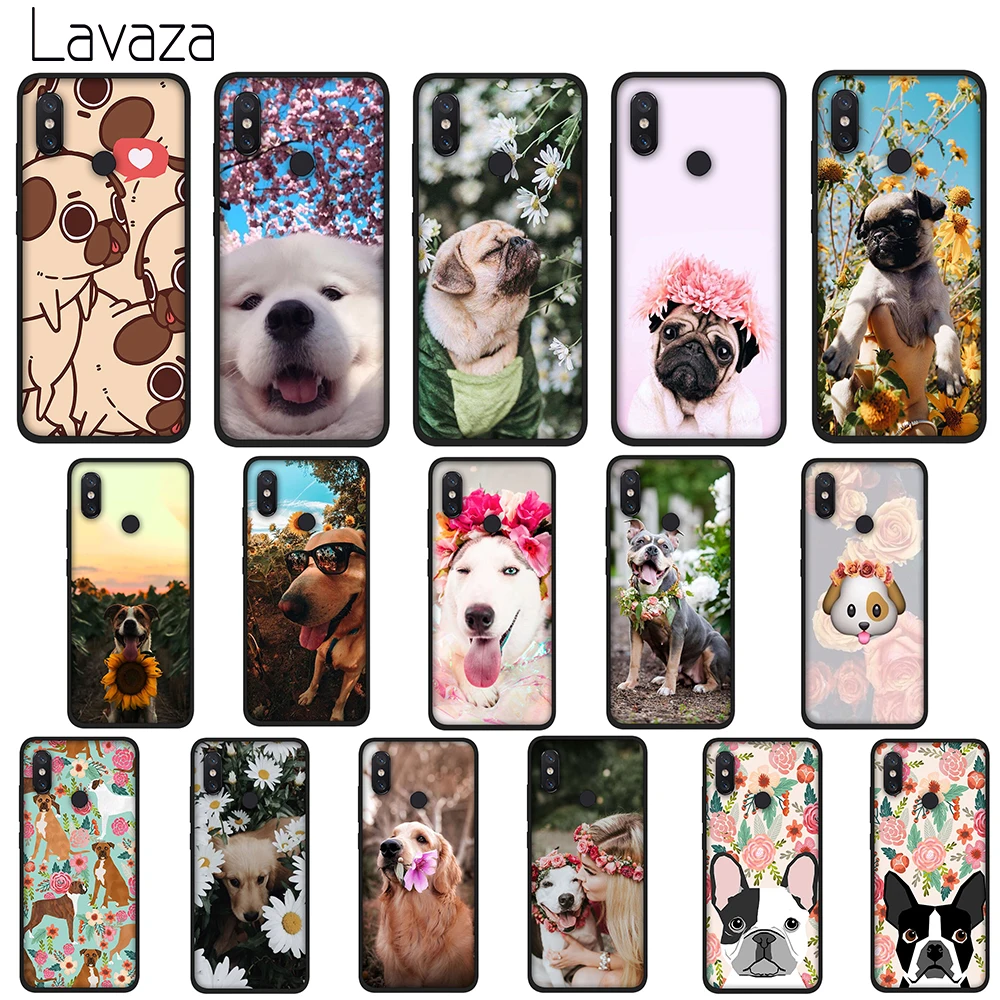 Мягкий ТПУ силиконовый чехол Lavaza Flower and Dogs для Huawei P8 P9 P10 P20 P30 Lite Pro P Smart 2019 |