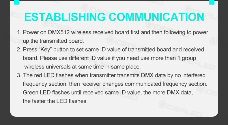 Прожектор DMX Эффект батареи беспроводной 2,4 GISM 500 м Dmx512 приемник передатчик расстояние приемник связи музыка DJ клуб диско