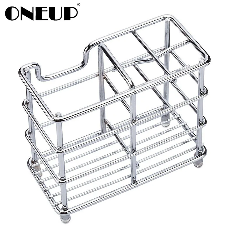 

ONEUP Bathroom Stainless Steel Toothbrush Holder Toothpaster Holder Storage Organizer Rack Toothbrush Box Bathroom Accessories