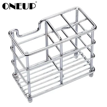 

ONEUP Bathroom Stainless Steel Toothbrush Holder Toothpaster Holder Storage Organizer Rack Toothbrush Box Bathroom Accessories