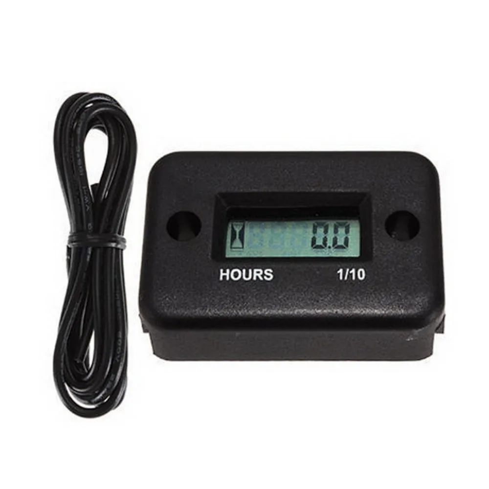 

Universal Waterproof Digital Hour Meter LCD Digital Display Portable Engine Hour Meter For Bicycles Motorcycles Easy To Install