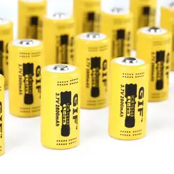 16340 литий-ионная аккумуляторная батарея 3,7 в 2800 мАч фонарик факел батарея bateria литиевая батарея Прямая доставка