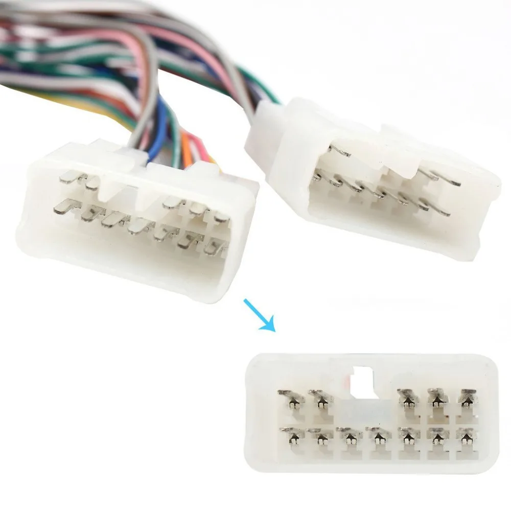 Car CD MP3 Player car mp3 player Splitter/Y cable Retention Y Harness Cable Fit for Toyota (5 + 7) connector QX995 Moonet (5 + 7)