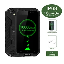 Oukitel K10000 Max IP68 Waterproof Dustproof Shockproof MTK6753 3G RAM 32G ROM 10000mAh 5.5″ FHD Fast Charge Touch ID Smartphone