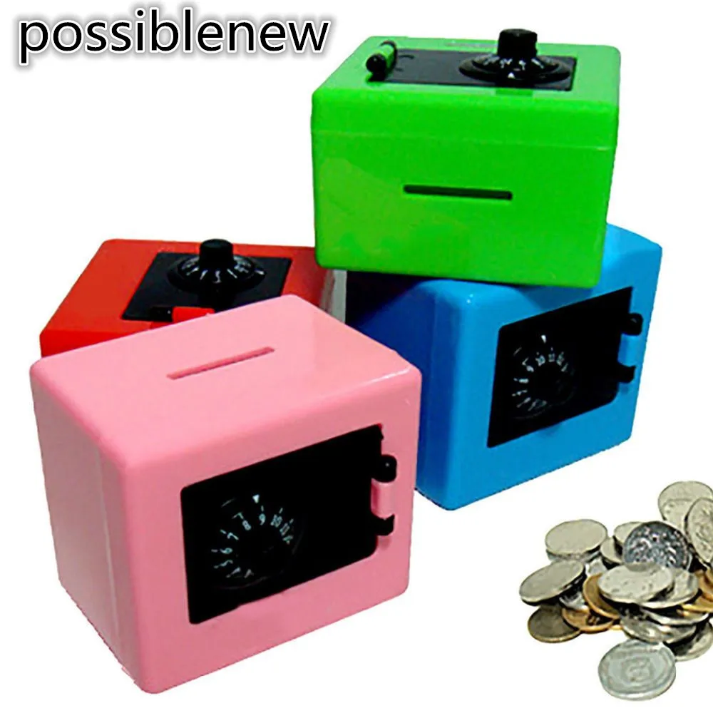 

Clever Baby Saving Money Storage Coin Cash Code Safe Box Colorful Plastic Toy