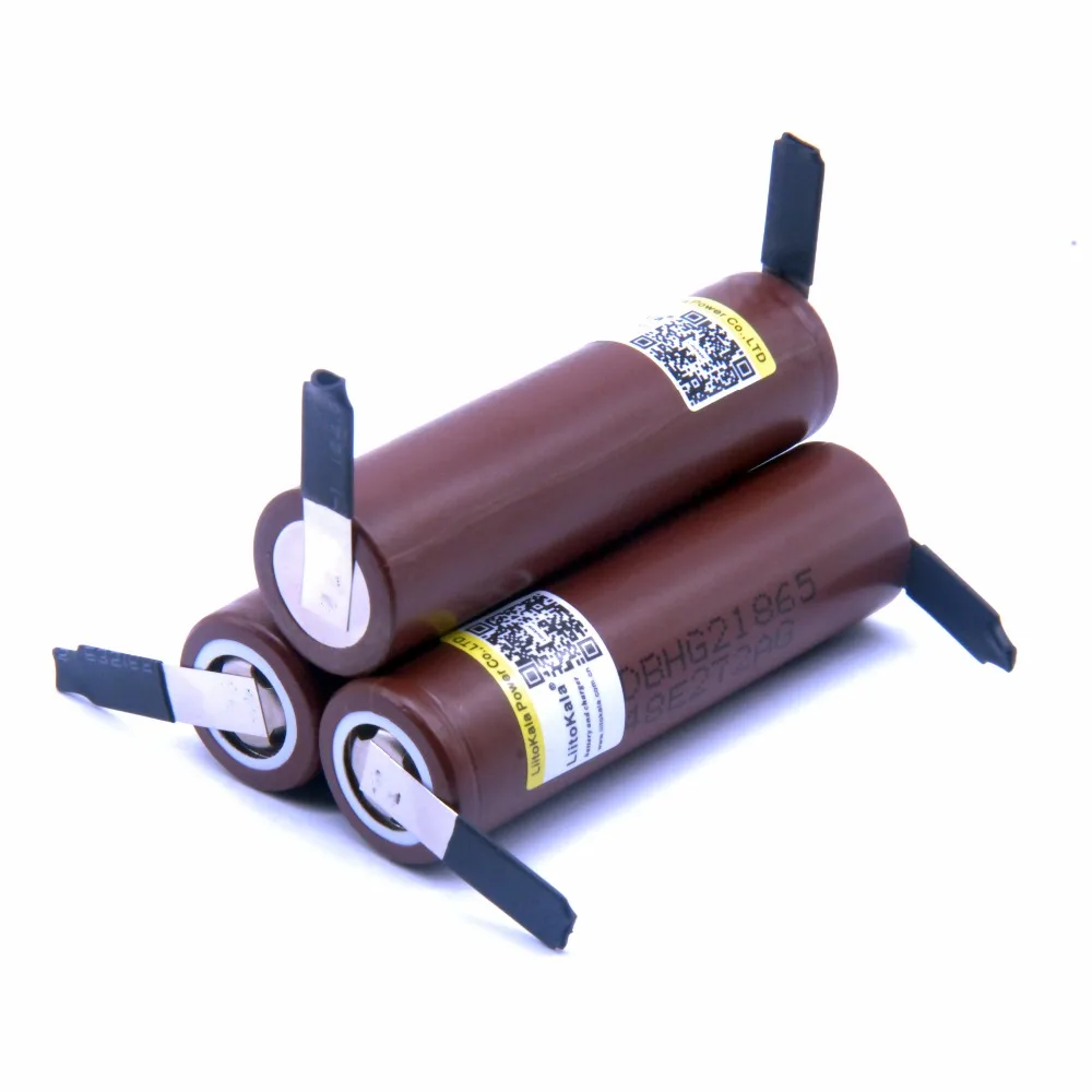 LiitoKala HG2 18650 3000mAh батарея 3,6 V разрядка 20A специальная электронная сигарета+ DIY Nicke
