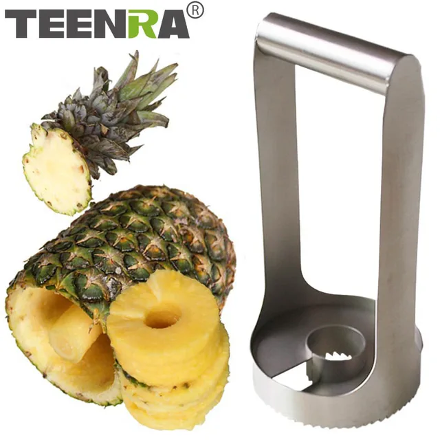 TEENRA Pineapple Slicer Stainless Steel Pineapple Cutter And Corer