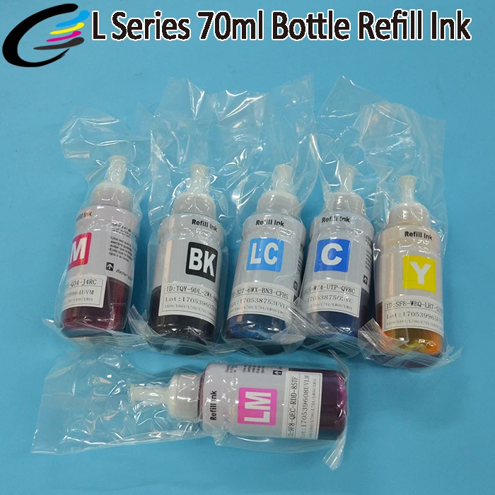 70 мл водная бутылка пополняя чернилами для принтера Epson L220 L211 L201 струйный принтер