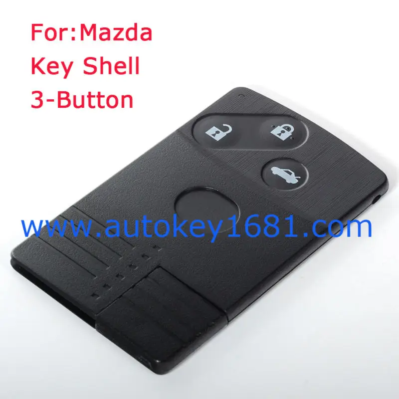 

Smart Card Remote Key Shell Case Fob 3 Button for MAZDA 5 6 CX-7 CX-9 RX8 Miata (Fits: Mazda)