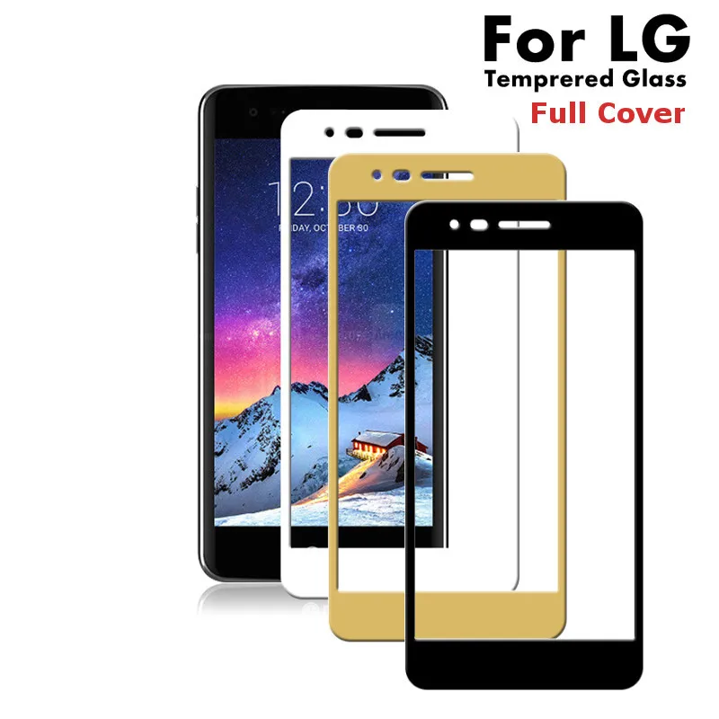 EACHTEK 2.5D Colorful Full Cover Screen Protector Tempered Glass For LG