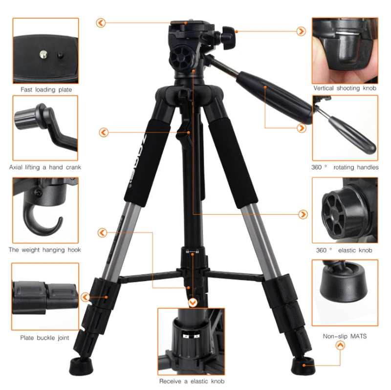 Professional tripod zomei q111 (6)