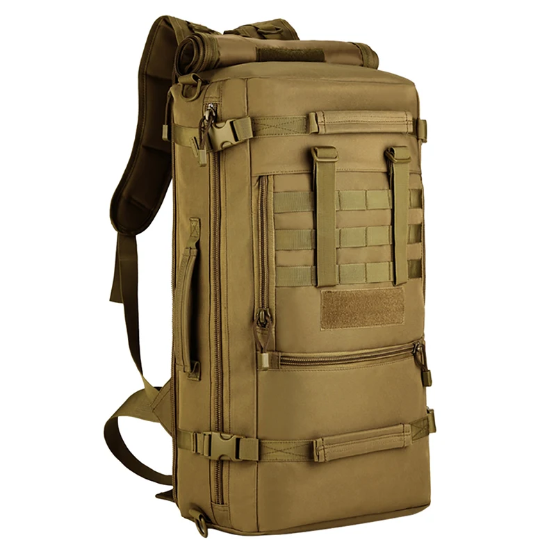 

50L Tactical Military MOLLE Assault Backpack Pack 3 Way Modular Attachments Large Waterproof Bag Rucksack Outdoor Camping Gear