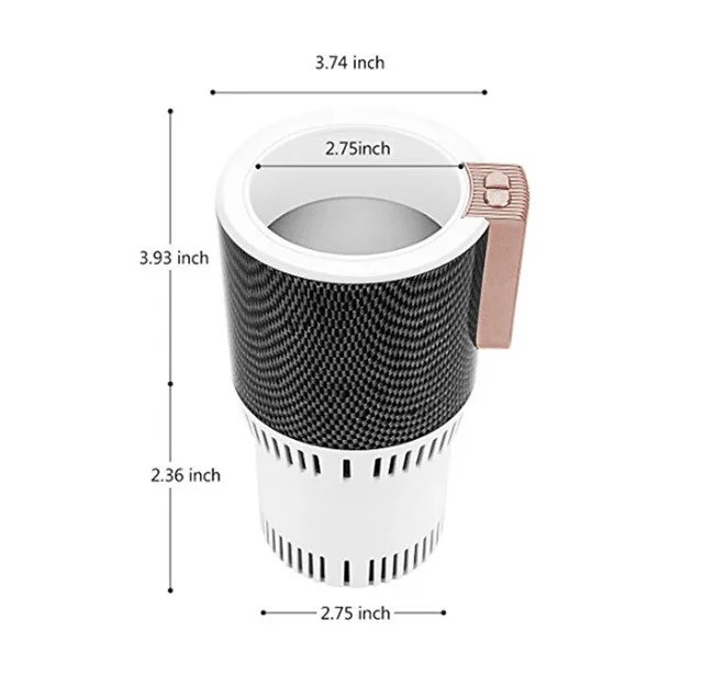 2-в-1 Электрический автомобильный подстаканник Авто охлаждение и отопление фанкойл контр и кулер теплее автомобиля бутылка для напитков 12v смарт кружка стакан Универсальный