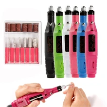 Electric Nail Tips Manicure Machine Nail Drill Bits Nail Art Milling Cutters Nail File Pen Pedicure Tools Apparatus for Manicure electric polishing manicure nail drill machine pedicure polished pen nail drill bits nail file nail tools set