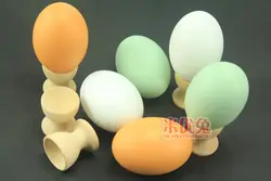 6 шт. деревянные яйца с 1 яйцо лоток DIY пасхальные яйца рисунок игрушки дети и детей Обучающие Ролевые игры игрушка набор Бесплатная доставка
