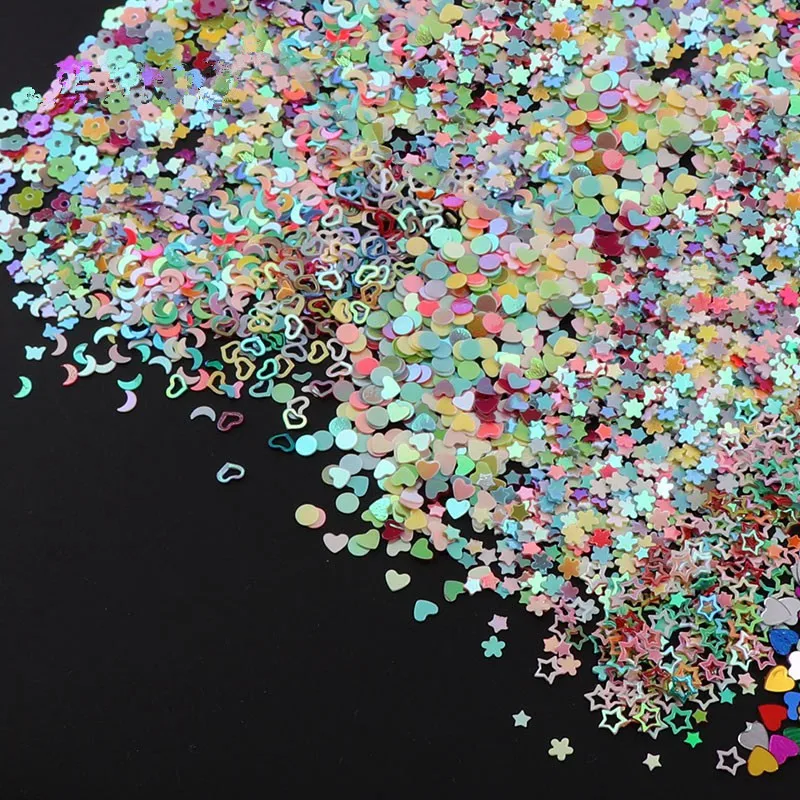 

5000pcs 2.5-3mm Star Heart Wedding Party Confetti Nail Sequins Flakes Art Glitter Decorations Table Decoration Party