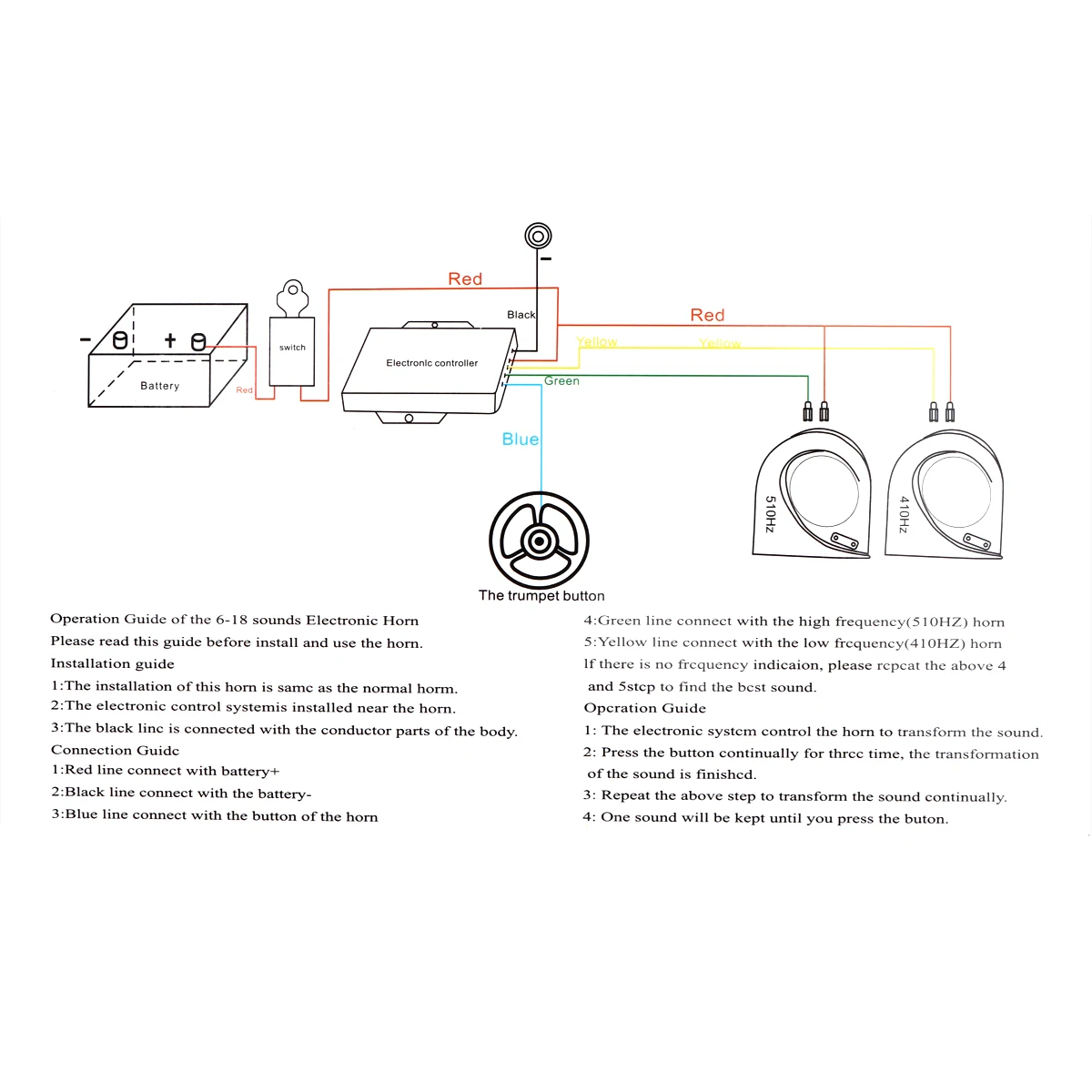 بصوت عال القرن السيارات المتكلم إنذار 2 V 150db لهجة مركبة قارب سيارة للدراجات النارية موتور فان شاحنة صفارة