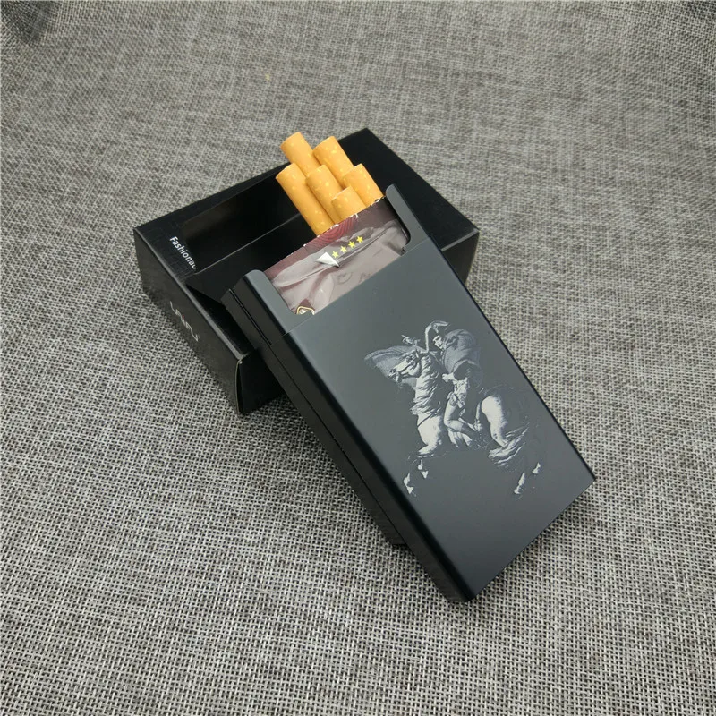 

Personalized Napoleon Aluminium Alloy Cigarette Case Laser Engraving Cigarette Boxes Case Smoke