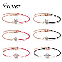 ERLUER, браслеты-цепочки и звенья с Микки Маусом, для женщин, подарки, модные, классические, дружба, шарм, розовое золото, вечерние, свадебные браслеты, ювелирное изделие