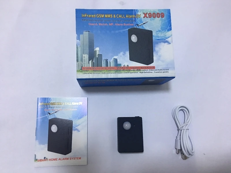 X9009 GPS tracker Mini Smart Wireless PIR Motion Detector Sensor Support HD Camera SMS MMS GSM Anti-theft Alarm System MS-X9009