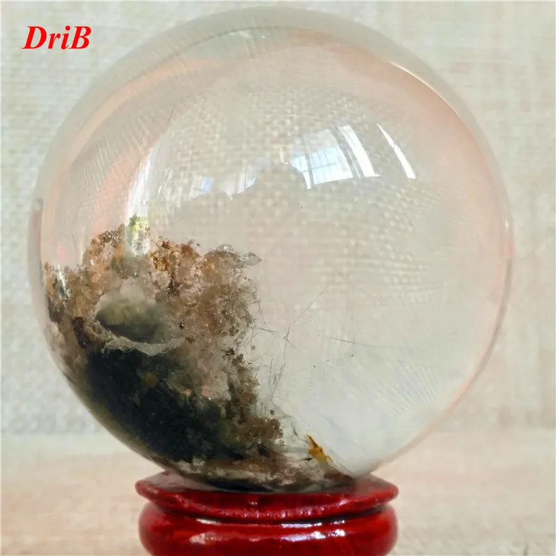 

Natural quartz crystal ball