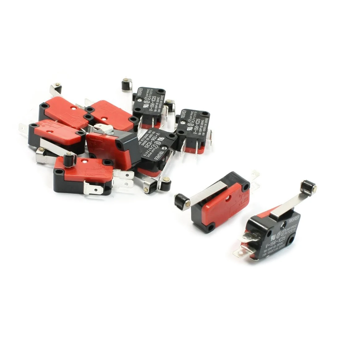 

10 Pcs Micro Limit Switch Long Hinge Roller Lever Arm Snap Action LOT