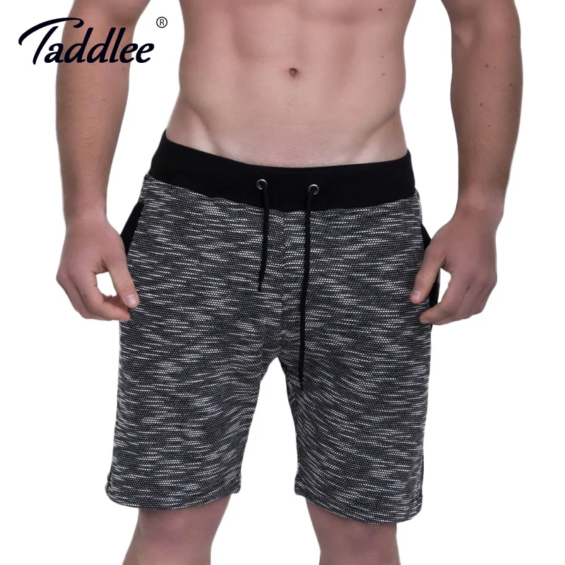 

Taddlee Brand Men Sports Running Gym Shorts Cotton Soft Stretch Boxer Trunks Fitness Gasp Bodybuilding Training Short Bottoms