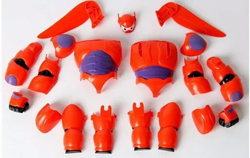 6 дюймов/16 см Большой Герой 6 робот Baymax экшн-фигурка из мультфильма Baymax Съемная Броня подарок на праздник детские игрушки