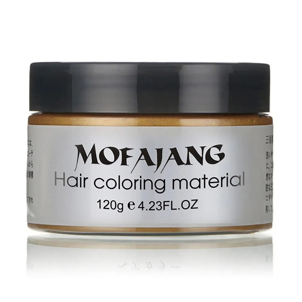 

NEW DIY Hair Color Wax Mud Dye Cream Grandma Strong Hold Temporary Hair Dye Gel Mud Easy Wash Hair Coloring Styling