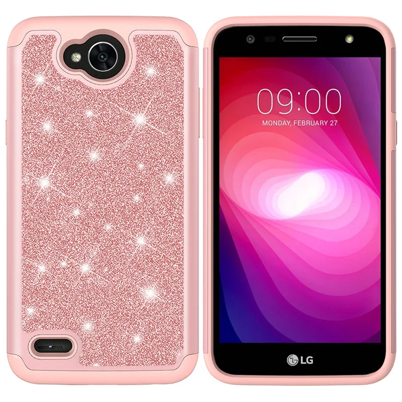 Чехол для LG K10 K430DS x power 2 чехол LTE K 10 K410 430DS 410 чехлы телефона 5 "2 в 1 блестящий
