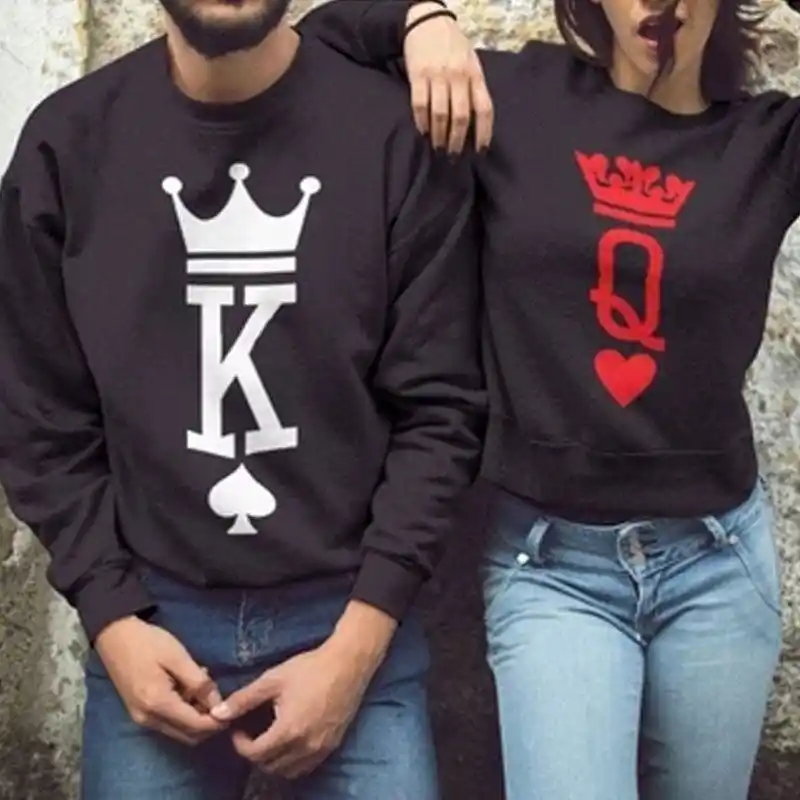 sudadera pareja king queen