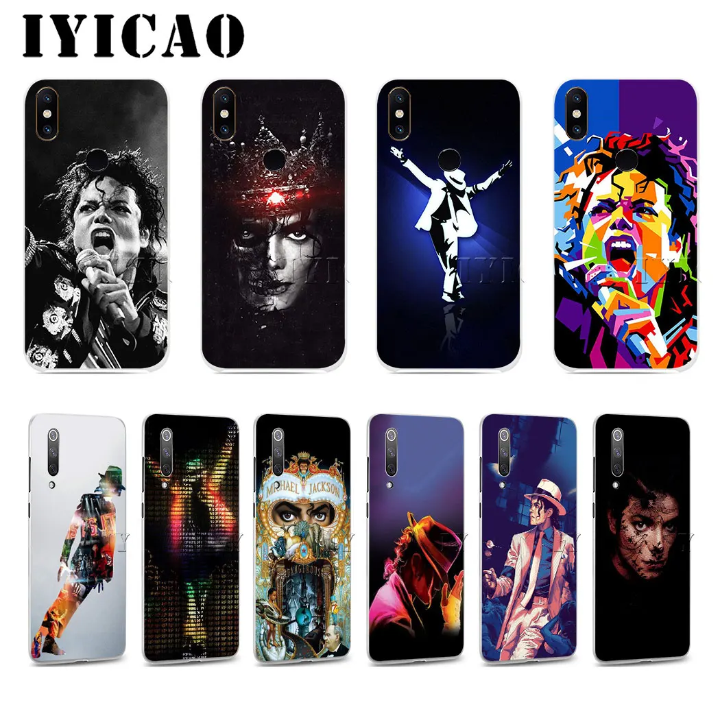 Жесткий чехол IYICAO Michael Jackson для Xiaomi Mi 5 5S 6 9 8 A2 Lite A1/5X A2/6X Mix 2S F1 SE MAX 3 9T A3 Pro CC9E CC9 |