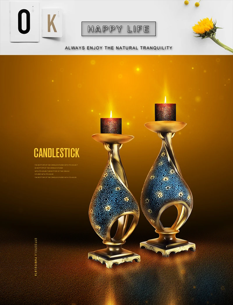 candelabra candle lantern christmas decorations for home (2)