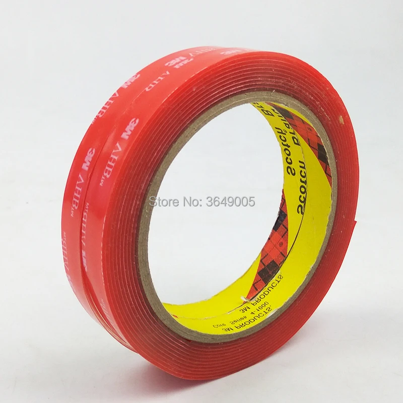 

3M VHB Tape 4910 Clear Double Sided Acrylic Foam Tape Replace Rivets Spot Welds Liquid adhesives