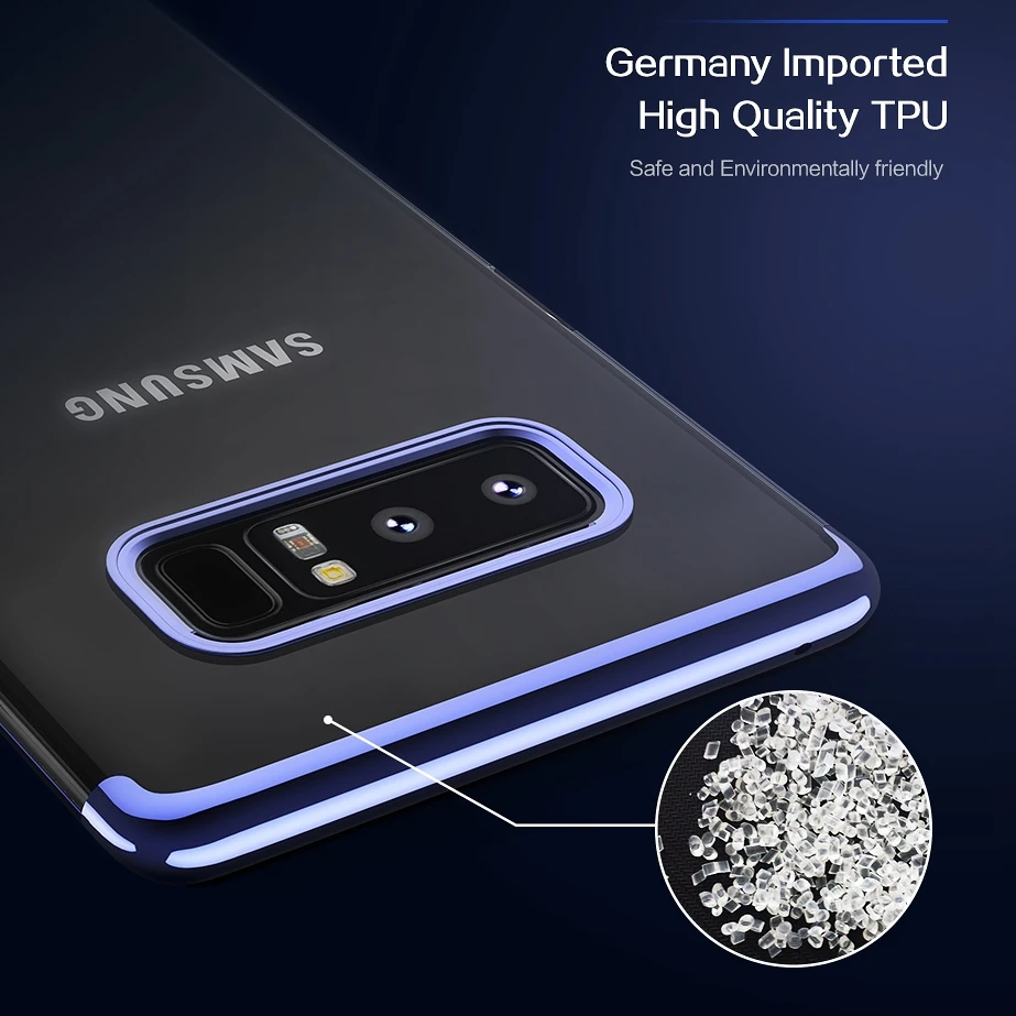 Мягкий чехол для Samsung Galaxy Note 8 Примечание Чехол ультра тонкий Силиконовый ТПУ