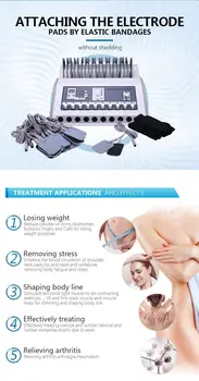 

effective 2 in 1 infrared Russian wave electric muscle stimulator EMS body slimming device for home use