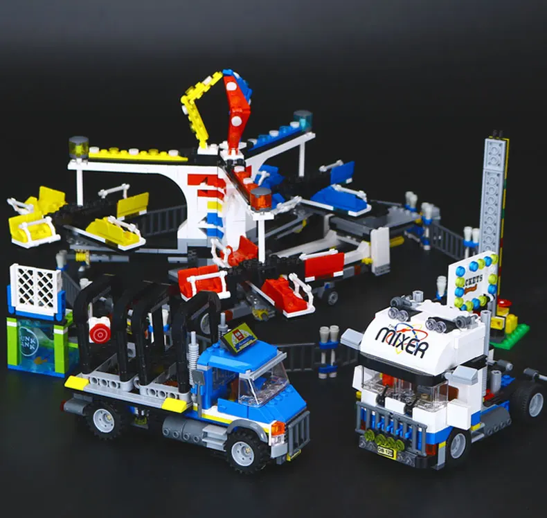 

15014 1858Pcs Amusement park The carnival Model Building Blocks Set Compatible CREATOR 10244 Architecture toys gifts