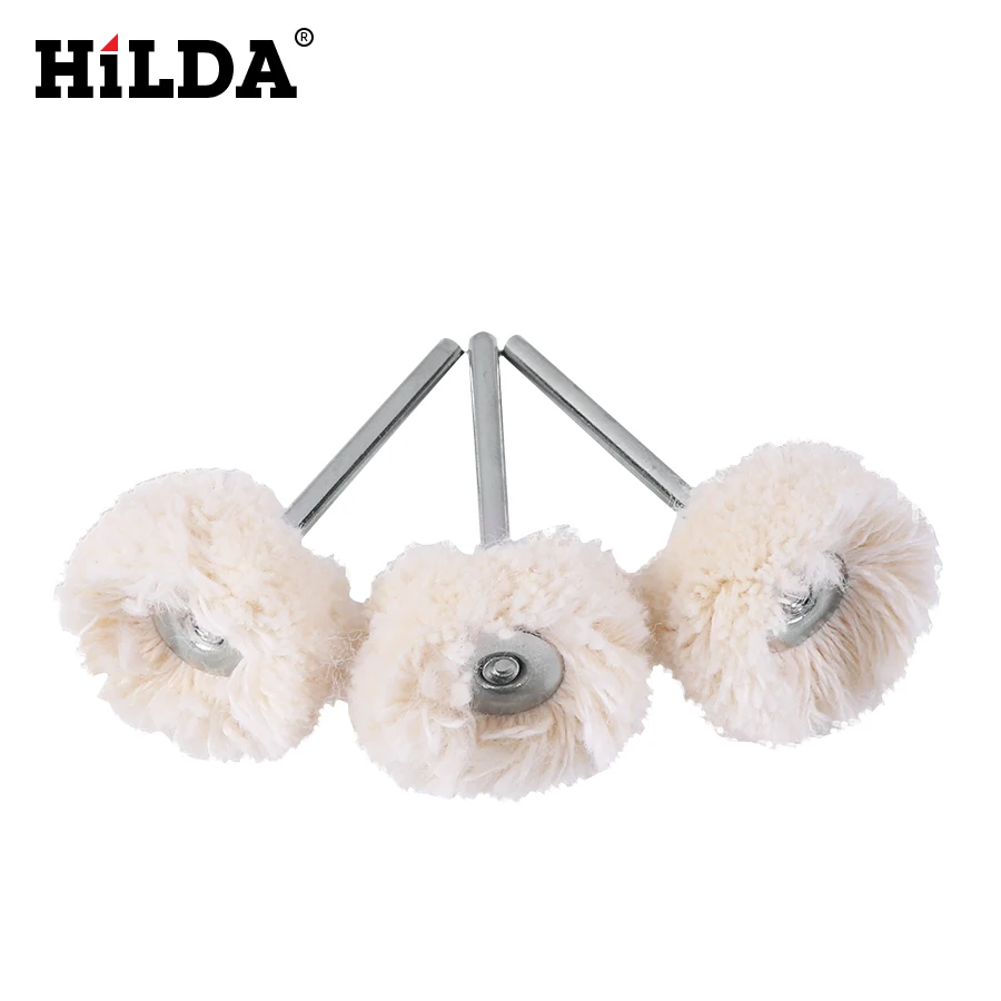  HILDA Electric Grinder Accessories Cylindrical Cone Wool Grinding Soft Wool Polishing Wheel Tools