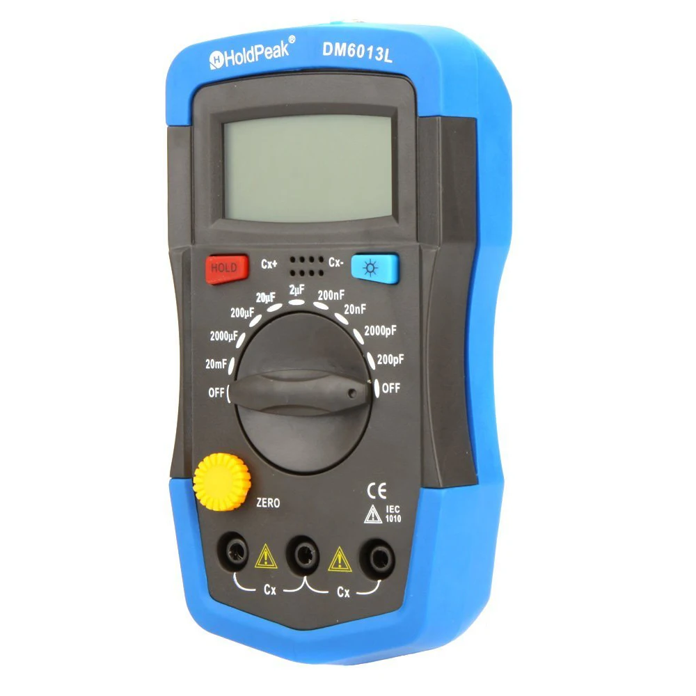 

Condenser - DM6013L Handheld Capacitance Meter Condenser Meter w / LCD Backlighting