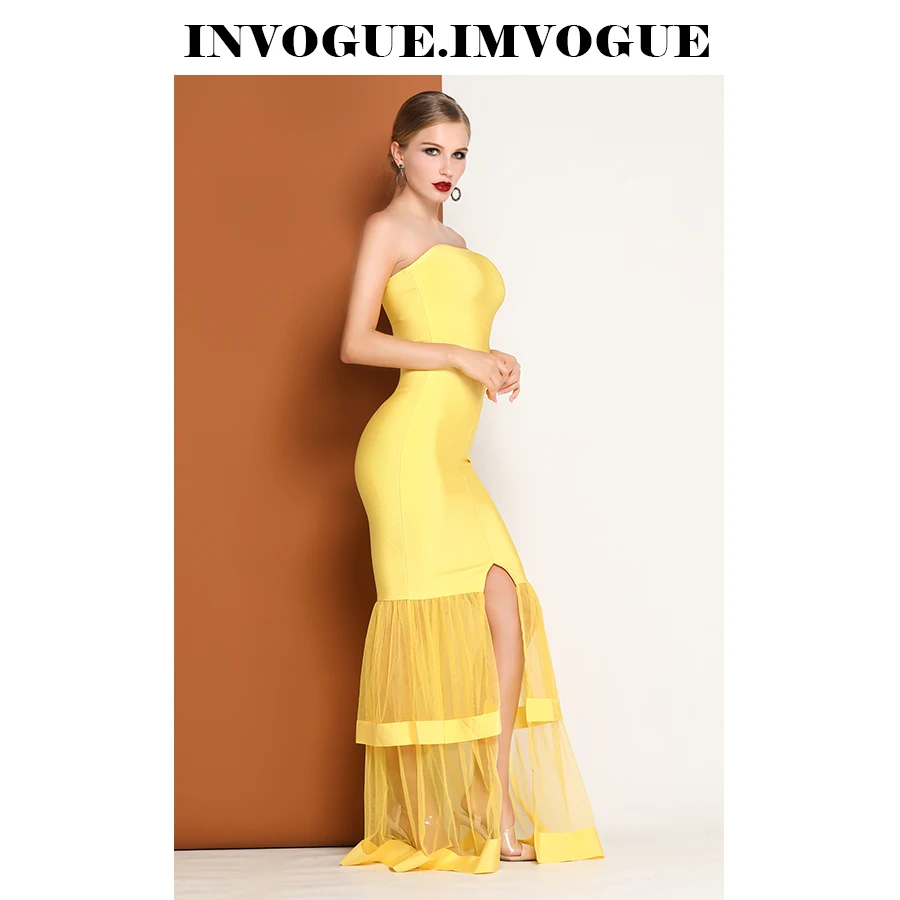 INVOGUE. Женское облегающее платье с открытой спиной IMVOGUE элегантное длинное