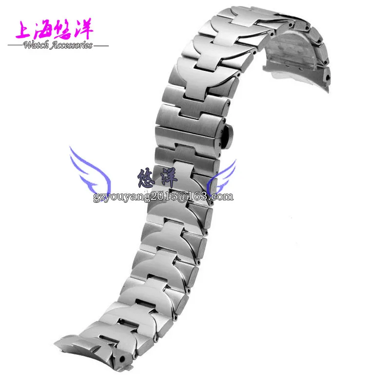 316 L Stainless Steel Adjustable Link Bracelet 24mm Watchband Watch Strap Band with double push Lock