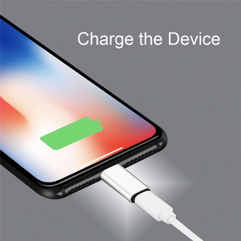 USB C мама к IOS Мужской адаптер для Apple IPhone X XR XS Max 8 7 6 6S Plus тип-c к 8pin зарядный кабель синхронизации зарядного устройства конвертер