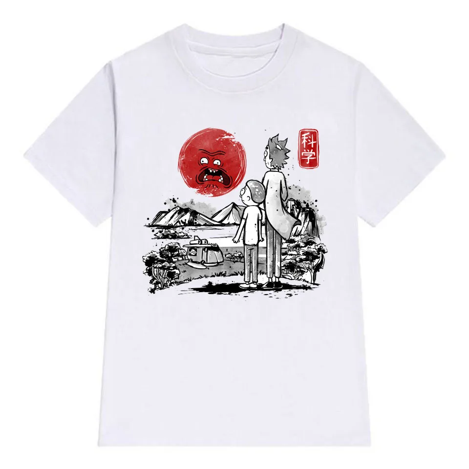 

LettBao Rick and Morty Vogue T Shirt Breathable Cotton Tshirt Men Funny Print Fashion T-shirt Short Sleeve Summer Top Male Tee